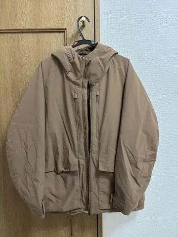 UNIQLO 브라운 하이브리드 다운 후드티 XL