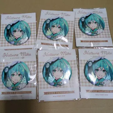 니코니코 초회의 2024 애니메이트 카페 하츠네 미쿠 캔뱃지 6개