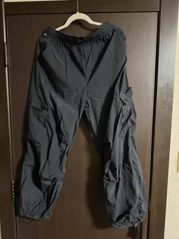 NB 뉴발란스 블랙 조거 팬츠 허리밴딩