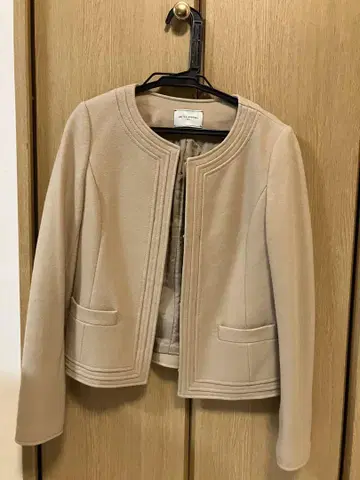 UNITED ARROWS 노카라 자켓 베이지 36