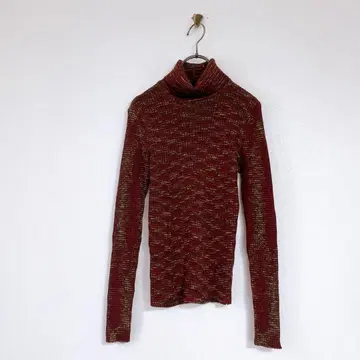 [ MISSONI ] 미쏘니(F) 긴팔 니트 스웨터 올 패턴 터틀넥