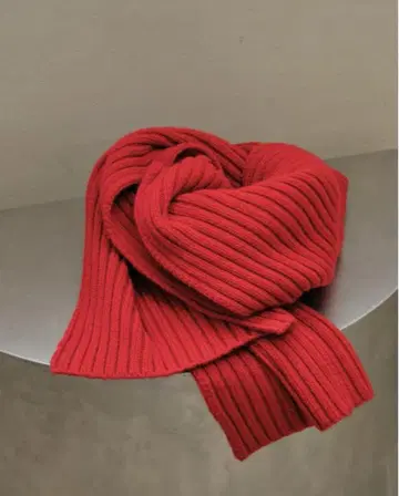 [ todayful ] Rib Knit Muffler /red