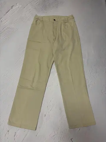 치노 와이드 팬츠 프리 사이즈 베이지