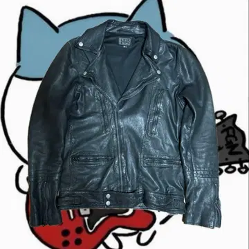 더블 라이더 자켓 램 가죽 양가죽 롱점퍼