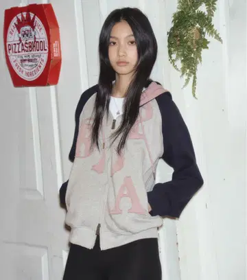 PRENDA PRDA BIG PATCH RAGLAN HOOD ZIP-UP