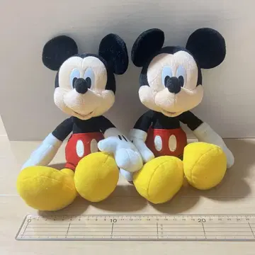 디즈니 TDR 미키마우스 봉제 인형 2개 세트