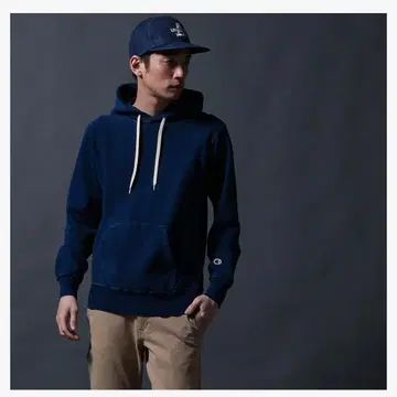 Champion C3-K102 인디고 후드티