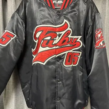 FUBU 후부 바시티 자켓 00's 빈티지 블랙/레드