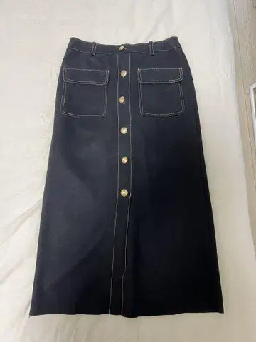 ZARA 스웨이드 타이틀 롱 스커트