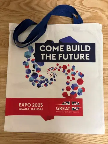 오사카 간사이 만박 영국 국기 토트백 EXPO 2025 미사용 새상품