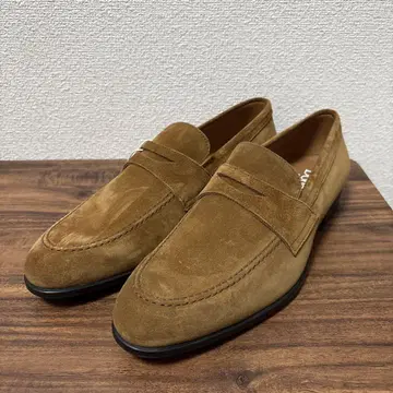 미사용 DOUCAL'S/듀칼스 스웨이드 가죽 로퍼 42 이탈리아제