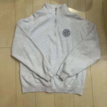 HUF 그레이 하프 지퍼 L 사이즈