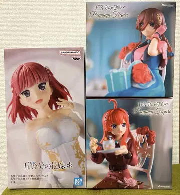 5등분의 신부 나카노 니노 나카노 미쿠 나카노 이츠키 피규어 3종 세트