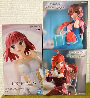 5등분의 신부 나카노 니노 나카노 미쿠 나카노 이츠키 피규어 3종 세트