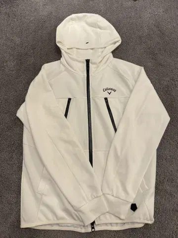 [컨디션 최상] Callaway 캘러웨이 골프 화이트 후드티 점퍼 L