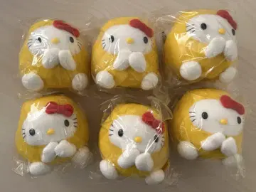 새상품 미개봉 지역 한정 키티 마스코트 키링 루레체 니가타 한정판 6개