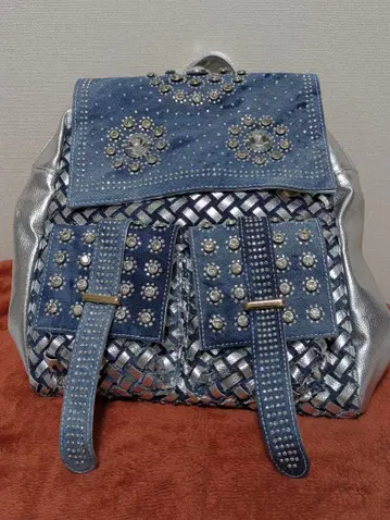 Morgan Japan 실버 비쥬 백 택 포함 새상품