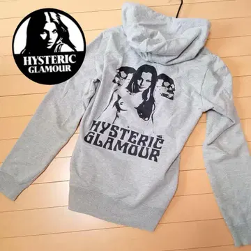 Hysteric Glamor 지퍼 후드티 그레이