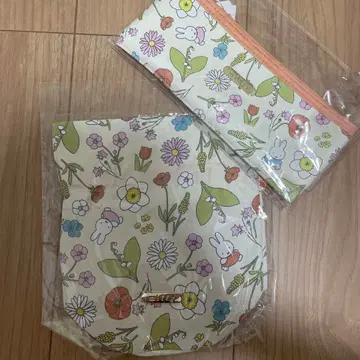 미피 miffy 엘레강트 플라워 시리즈 복조리 파우치 칫솔 세트