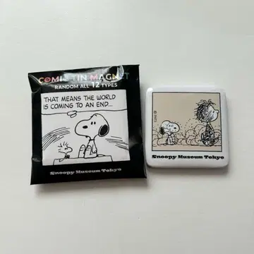 COMIC TIN MAGNET 스누피 뮤지엄 마그넷