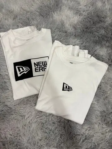 NEW ERA 로고 T셔츠 화이트
