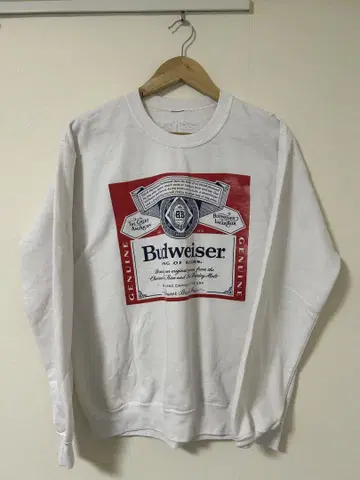 Budweiser 프린트 로고 맨투맨