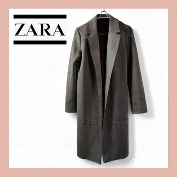 [ 새상품급 ] ZARA 스웨이드풍 체스터 코트 RN77302 롱 코트