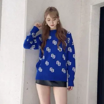GYDA GG 패턴 니트탑