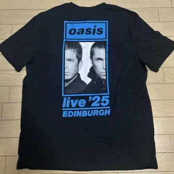 에든버러 oasis live '25 티셔츠 XL 블랙