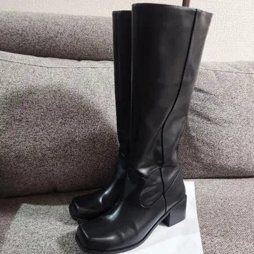 MOUSSY 롱 부츠 블랙