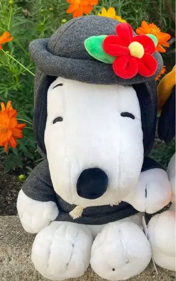 스누피 정원 봉제 인형