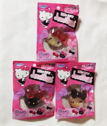 리멘트 헬로키티 주얼 마스코트 전 3종 세트 새상품 희귀 레어