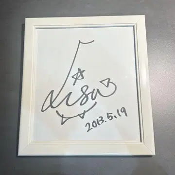 [ 레어 초레어 ] LiSA 친필 사인 색지