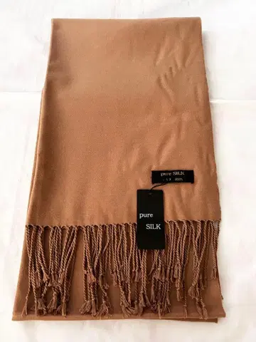 실크 100% 남녀 공용 머플러