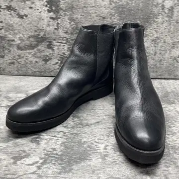 파비오 루스코니 사이드 고어 부츠 사이즈 40 블랙 25.5cm 가죽