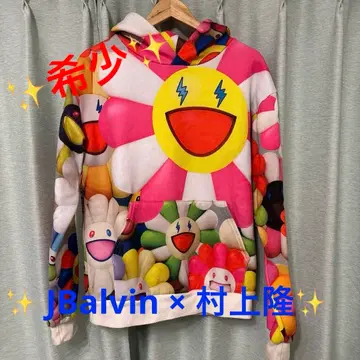 JBalvin x 무라카미 다카시 콜라보 후드티 카이카이키키 후디 레어