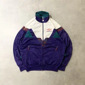 90s 구제 의류 UMBRO 트랙 자켓 자수 풀 집업 바이컬러 DB358