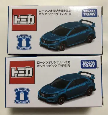 2대 세트 로손 오리지널 토미카 혼다 시빅 TYPE-R
