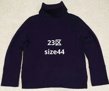 [ 새상품급 ] 23구 터틀넥 울 스웨터 사이즈 44 블랙