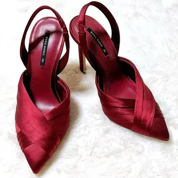 [컨디션 최상] ZARA 빨간색 하이힐 22.5cm