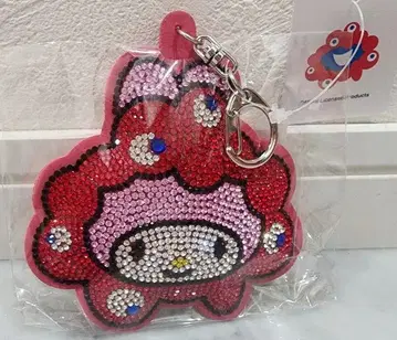 오사카 간사이 박람회 먀쿠먀쿠 반짝이는 가죽 키링 마이멜로디