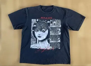 품절 모델 이토 준지 우즈마키 T셔츠 양면 프린트 레어 L 사이즈