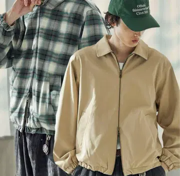 Bleme 리버서블 더블 지퍼 할링턴 자켓_Size:S