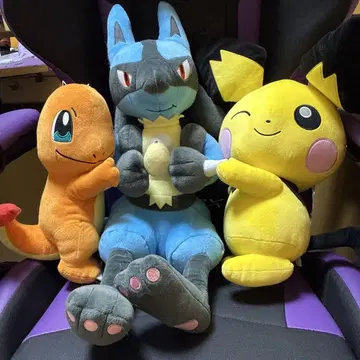 파이리, 루카리오, 피츄 3종 세트 봉제 인형