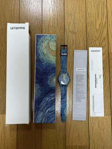 SWATCH 고흐 별이 빛나는 밤 MoMA GOGH 시계 SUOZ335