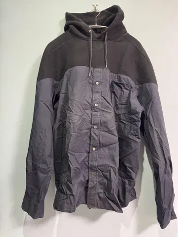 sacai 후디 도킹 셔츠 후드 후드티