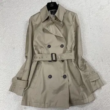 [컨디션 최상 사이즈 L] 23구 트렌치코트 숏 기장 벨트 포함 베이지