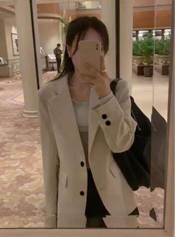 GRL 더블 버튼 테일러드 자켓