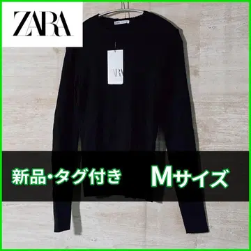 [ 새상품 ] ZARA 리브 니트 T셔츠 M 사이즈