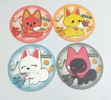 신님 여우와 샐러리맨 22 카레 콜라보 카페 코스터 4개 세트